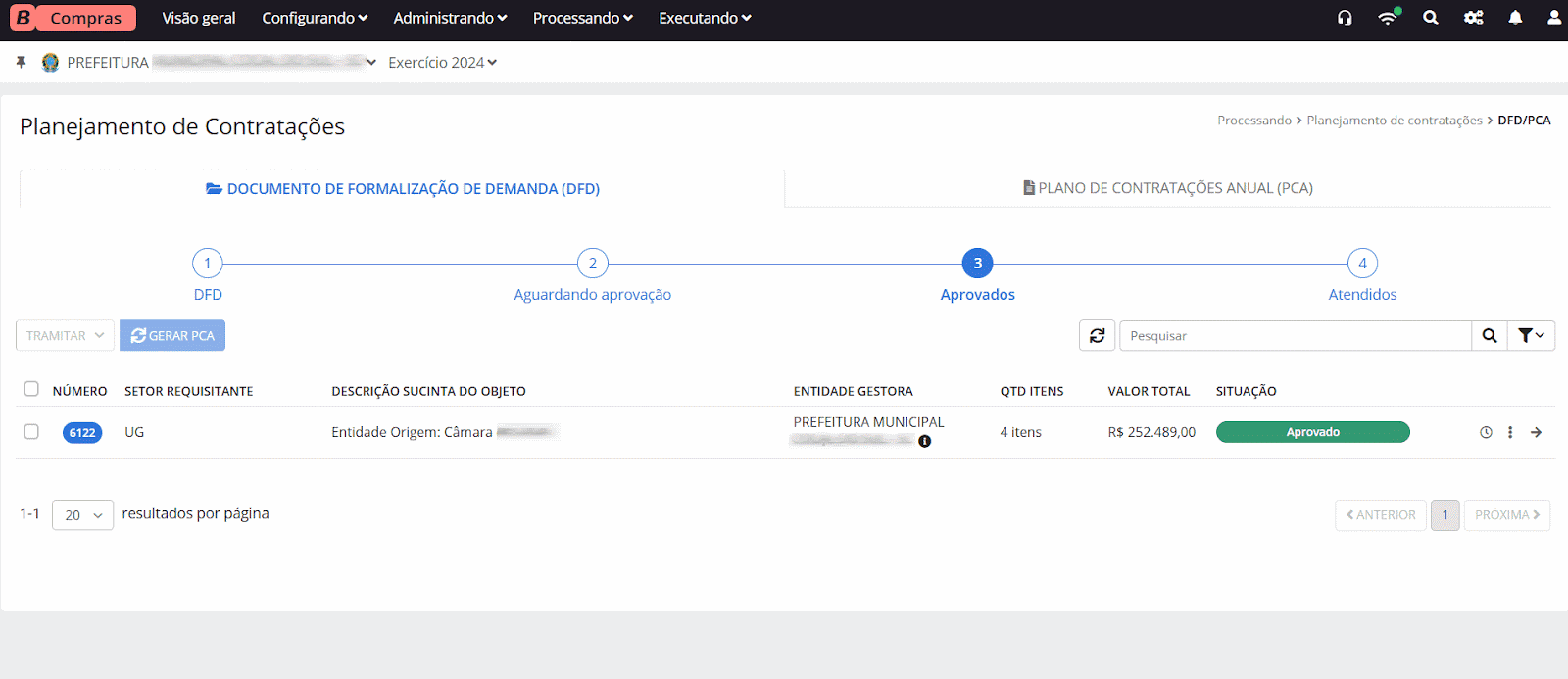 executando