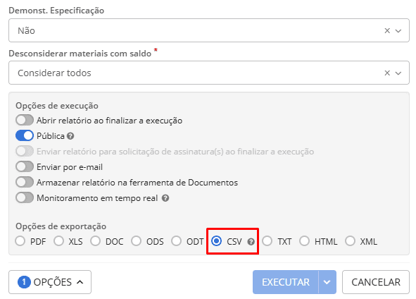 executando