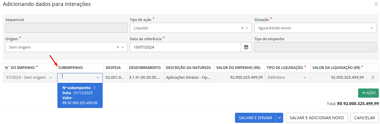 executando