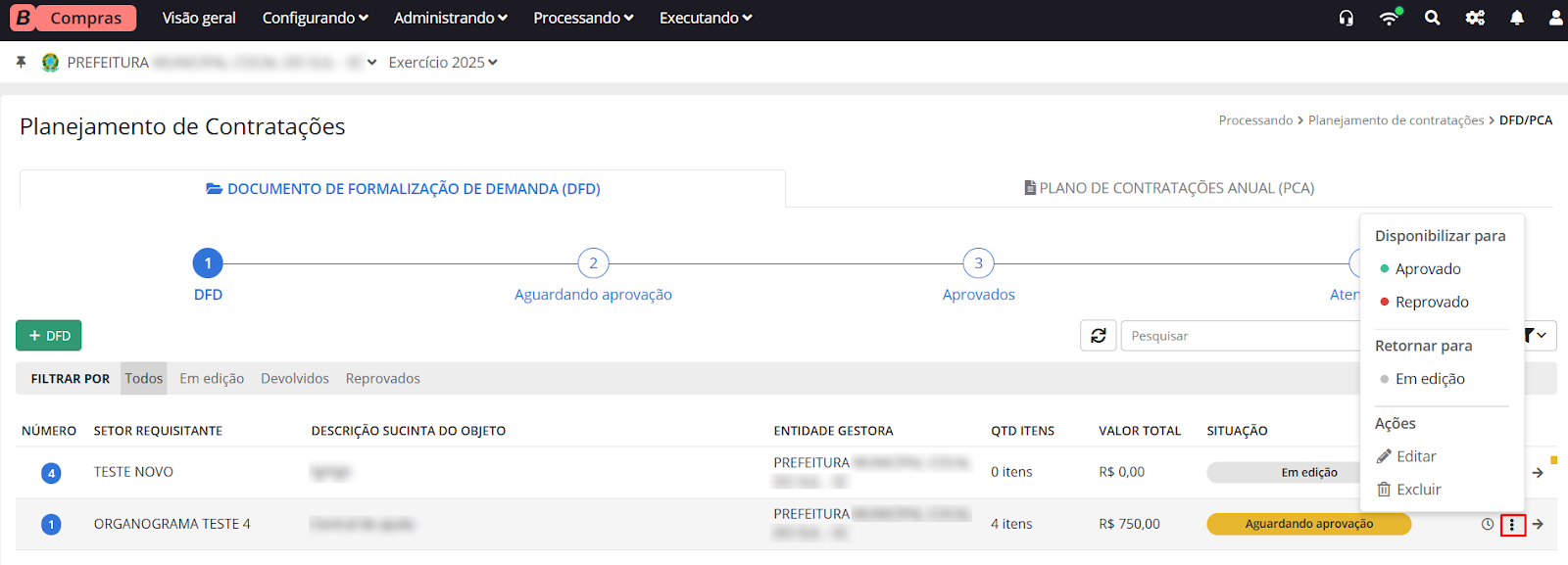 executando