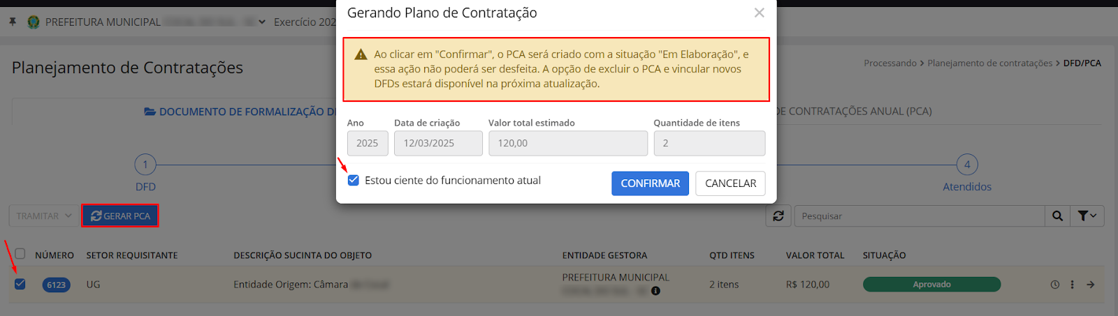 executando