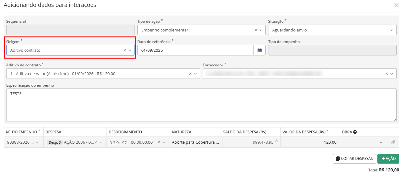 executando