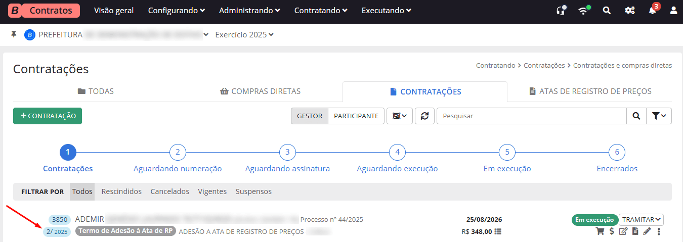 executando